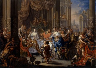 Kleopatra bayramı by Johann Georg Platzer