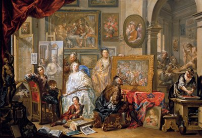 Ressamın stüdyosu by Johann Georg Platzer