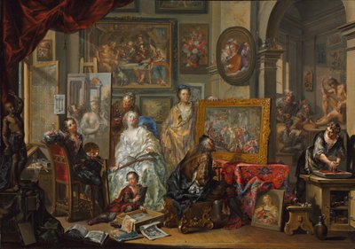 Sanatçının Stüdyosu by Johann Georg Platzer