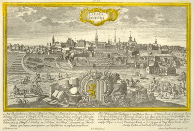 Leipzig, c1740. by Johann Georg Ringlin