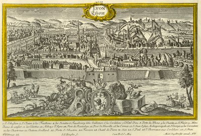 Lyon, c1740. by Johann Georg Ringlin
