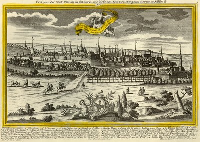 Olomouc, c1740. by Johann Georg Ringlin
