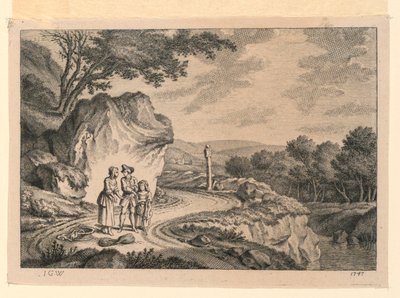 dolambaçlı yol by Johann Georg Wille