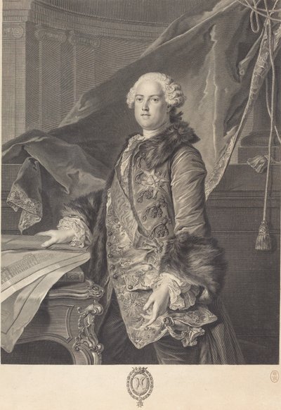 Marigny Markisi by Johann Georg Wille after Louis Tocqué