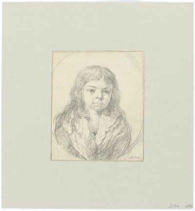 Bir çocuğun büstü by Johann Georg von Dillis