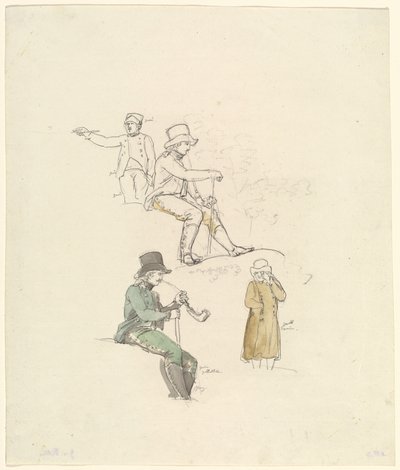 Figür Çalışmaları by Johann Georg von Dillis