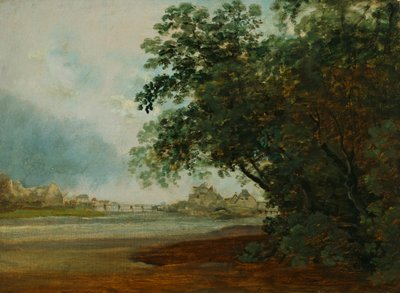 Isar mit Praterinsel by Johann Georg von Dillis