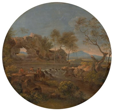Kaya kemerli güney manzarası by Johann Georg von Dillis
