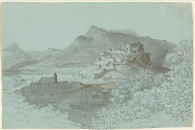 Salzburg manzarası by Johann Georg von Dillis