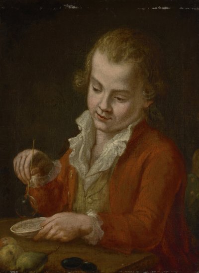 Sabun köpüğü olan çocuk by Johann Georg von Edlinger