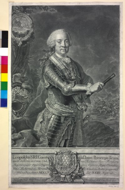 Leopold Kont Daun by Johann Gottfried Haid