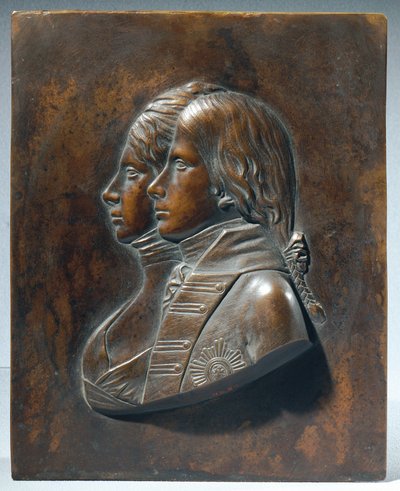 Frederick William III. eşi Luise von Mecklenburg-Strelitz ile Veliaht Prens olarak by Johann Gottfried Schadow