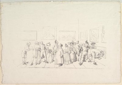 Bir Sergide Halk, 1831. by Johann Gottfried Schadow