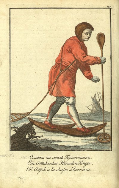 Ostyak kakma avında, 1799 by Johann Gottlieb Georgi