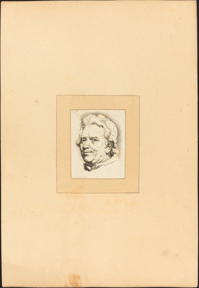 Bir Adamın Başı by Johann Gottlieb Prestel after Anton Joseph Prenner