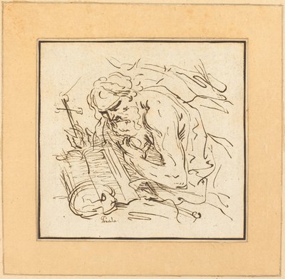 Aziz Jerome by Johann Gottlieb Prestel after Domenichino