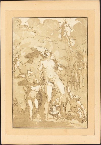Venüs by Johann Gottlieb Prestel after Jacopo Ligozzi
