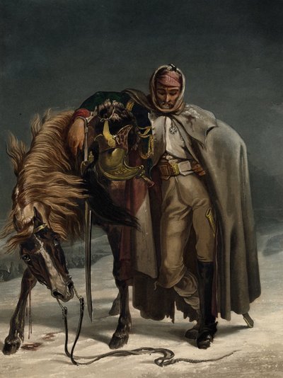 Rus Seferinde İsviçreli Muhafızların Ejderhası, 1812 dolaylarında by Johann Heinrich Bleuler