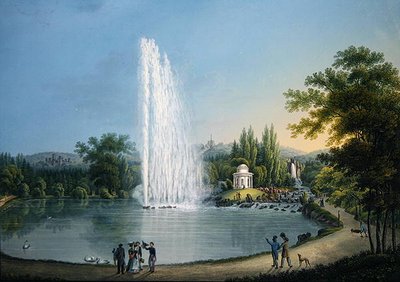 Büyük Çeşme, c.1820 (renkli taş) by Johann Heinrich Bleuler