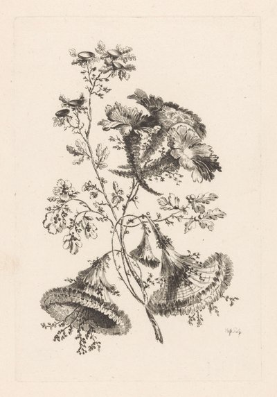 Üçgen Çiçekler Fleures Barok (dizi adı) by Johann Heinrich  Hess