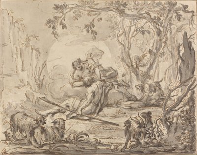 Diana ve Endymion by Johann Heinrich Keller