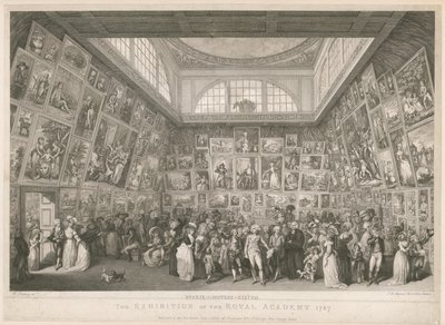 Kraliyet Akademisi 1787 Sergisi by Johann Heinrich Ramberg