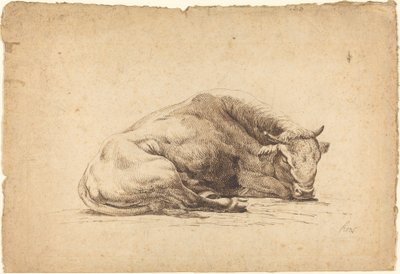 Uyuyan Boğa by Johann Heinrich Roos