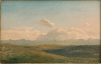 İtalyan dağ manzarası by Johann Heinrich Schilbach