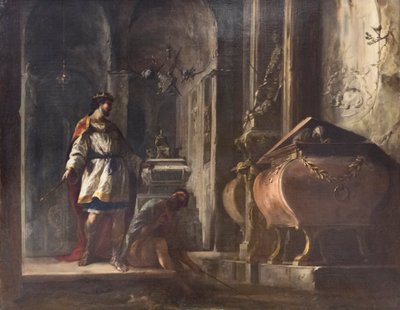 Saul ve Endor'un cadısı by Johann Heinrich Schonfeldt