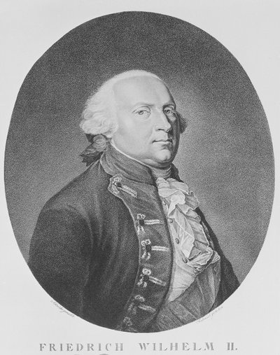 Prusya Kralı II. Friedrich Wilhelm by Johann Heinrich Schroder
