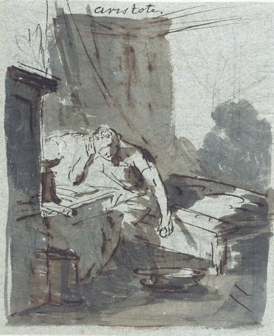 Aristoteles (grafit, mürekkep ve kağıt üzerinde yıkama) by Johann Heinrich Tischbein