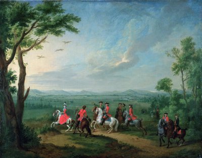 Landgravess Filipin Avcılık Balıkçıl by Johann Heinrich Tischbein