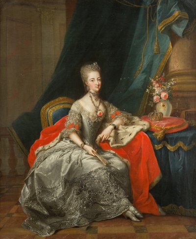 Brandenburg-Schwedt 1745-1800 Uç beyinin Filipin, Hesse-Kassel Landgravine, 1774. by Johann Heinrich Tischbein