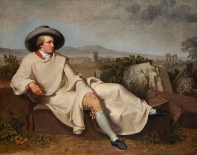 Goethe Roma Campagna#39;sında by Johann Heinrich Wilhelm Tischbein
