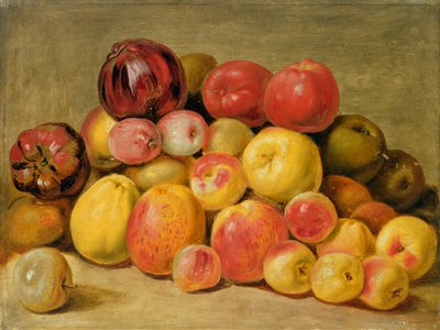Meyve Parçaları (meşe panel üzerinde yağ) by Johann Heinrich Wilhelm Tischbein