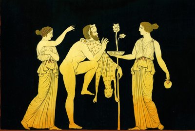 İki maenad, Dionysos