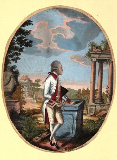 Rusya Büyük Dükü Paul 1754-1801, daha sonra Çar Paul I, 1782. by Johann Hieronymus Loeschenkohl