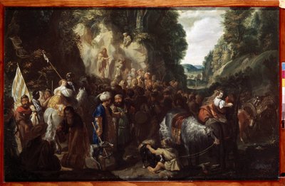 ""La vaaz de saint Jean Baptiste"" (Saint John The Baptist Preaching) Tablosu Johann Hulsman (17. yüzyıl) 1635 Hermitage Müzesi, Saint Petersburg by Johann Hulsman
