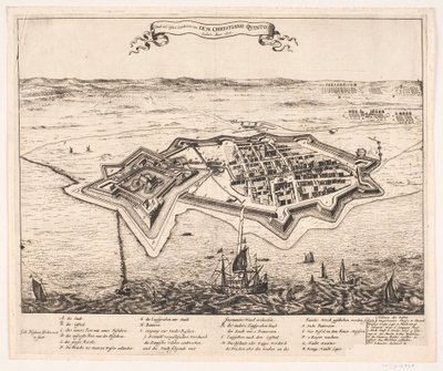 Kasaba ve Castel Landskron, I.K.M Cristiano Quinto Anno tarafından fethedildi 1676 by Johann Husman