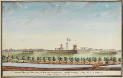Prospect vom Fort St George by Johann Jacob Ludewig Rothmeyer