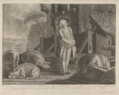 En Büyük Sefaletin Savurgan Oğul by Johann Jacobus Haid
