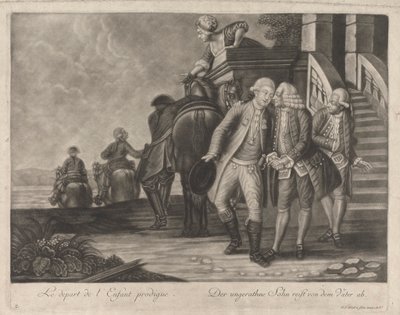 Savurgan Oğul'un Ayrılışı by Johann Jacobus Haid