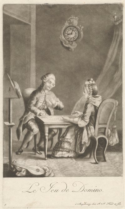 domino oyunu by Johann Jacobus Haid