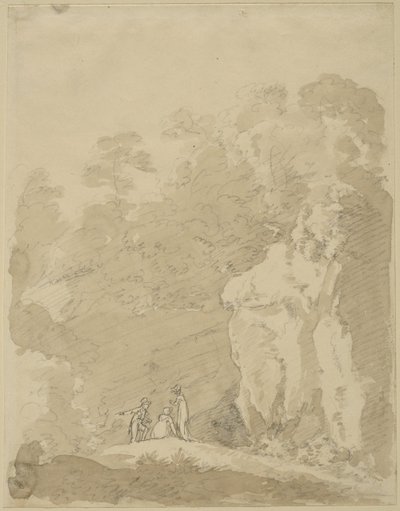 beyefendi ve iki bayan by Johann Jakob Dorner der Jüngere
