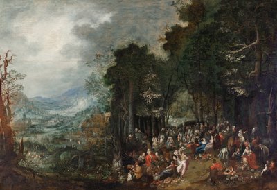 Parti ile manzara by Johann Jakob Hartmann