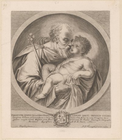 İsa Çocuk ile Aziz Joseph by Johann Jakob Thurneysen (I)