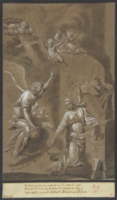 Müjde, 17. yüzyılın sonlarında. by Johann Jakob von Sandrart