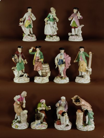 On bir usta figürü by Johann Joachim Kaendler