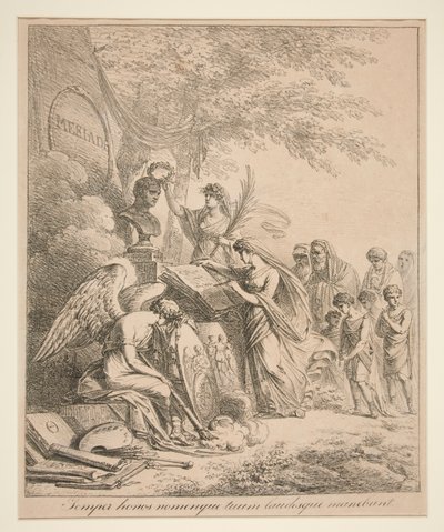 Fuger hatıra sayfası: Heinrich Fuger için hatıra by Johann Josef Schindler