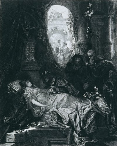 Görünüşe göre ölü Juliet Capulet by Johann Klaus